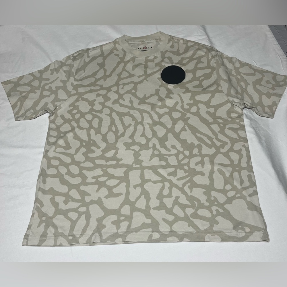 Jordan Beige Abstract Pattern Tee
